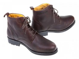 Chaussures moto Helstons Deville marron pull up