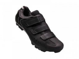 Chaussures VTT FLR Elite F55 cuir microfibres noir