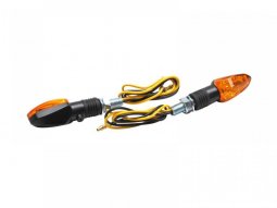Clignotants Replay micro flèche à ampoule orange / noir court