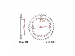 Couronne JT Sprockets Acier pas 520 37 dents