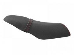 Couvre selle Piaggio ZIP 2T H2O 2006> Noire / Couture rouge...