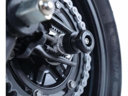 Diabolos de bras oscillant R&G Racing noir sur axe Ducati Monster 797