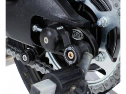 Diabolos de bras oscillant R&G Racing noir sur platine Honda CRF1000L