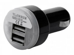 Double port USB SW-MOTECH pour prise allume-cigare 2000 mA 12 V
