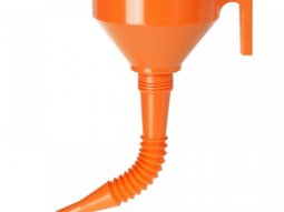 Entonnoir plastique Pressol orange avec bec flexible Ã 160mm
