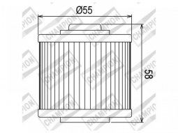 Filtre Ã  huile Champion COF045
