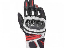 Gants Alpinestars SP X Air Carbon V2 noir / blanc / rouge fluo