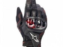 Gants cuir et textile Alpinestars MM93 Rio Hondo V2 Air noir / rouge