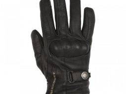 Gants cuir femme hiver Helstons Tinta noir / noir