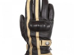 Gants cuir Helstons Burton noir / beige