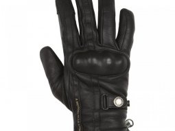 Gants cuir hiver Helstons Burton noir / noir