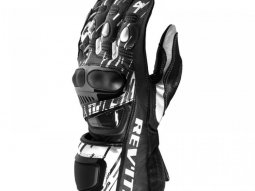 Gants cuir Rev'it Quantum 2 blanc / noir