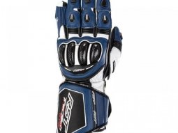 Gants cuir RST Tractech Evo 4 bleu / blanc / noir