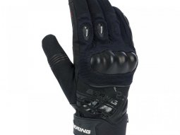 Gants cuir / textile Bering Morius noir