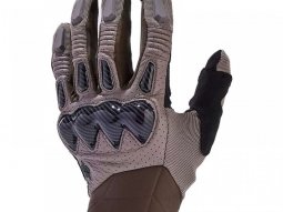 Gants cuir / textile Fox Racing Bomber CE taupe