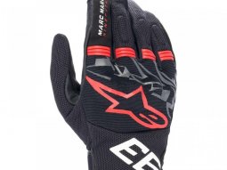 Gants moto Alpinestars MM93 Losail v2 noir / rouge / gris foncÃ©