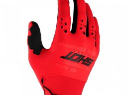 Gants moto Shot Vision rouge