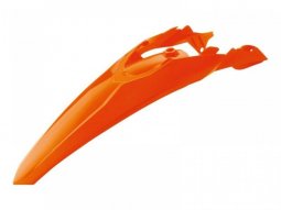 Garde boue arriÃ¨re RTech orange pour KTM EXC 125 12-16