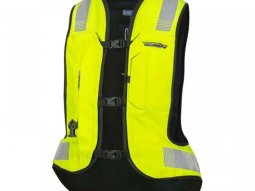 Gilet airbag mÃ©canique Helite Turtle 2 jaune fluo