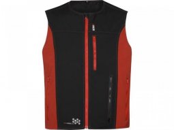 Gilet chauffant sans manche Keis V501 noir / rouge