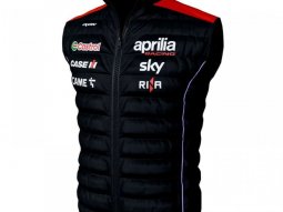 Gilet sans manches Ixon Aprilia Racing 2024 noir / rouge fluo