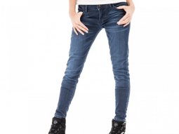 Jeans moto femme Ixon Judy medium bleu