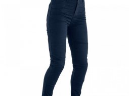 Jeans moto femme RST X-Kevlar Jegging bleu indigo court
