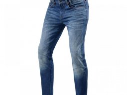 Jeans moto Revâit Carlin SK longueur 36 (long) bleu moyen d...