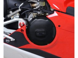 Kit couvre carter moteur R&G Racing noir Ducati Panigale V4 18-19