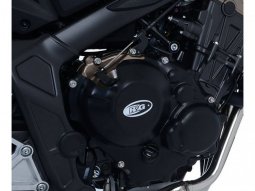 Kit couvre carter moteur R&G Racing noir Honda CB 650 R 21-22
