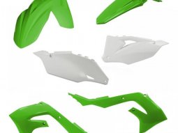 Kit plastique Acerbis Kawasaki 250 KX 21-22 Vert / Blanc Brillant
