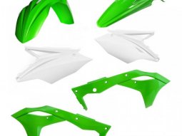 Kit plastique Acerbis Kawasaki 250 KX-F 19-20 Blanc / Vert Brillant