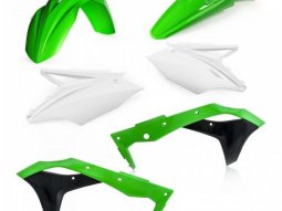 Kit plastique Acerbis Kawasaki 250 KX-F 2018 Vert / Blanc / Noir Brillant