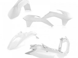 Kit plastique Acerbis KTM 125 / 200 / 250 / 300 EXC 14-16 Blanc Brillant