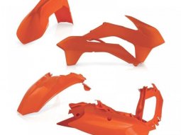 Kit plastique Acerbis KTM 125 / 200 / 250 / 300 EXC 14-16 Orange Brillant