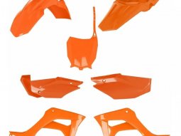 Kit plastique complet Acerbis Honda CRF 110F 19-23 Orange Brillant