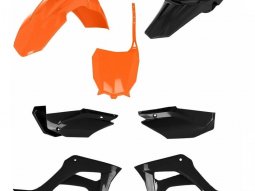 Kit plastique complet Acerbis Honda CRF 110F 19-23 Orange / Noir Brillan