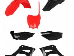 Kit plastique complet Acerbis Honda CRF 110F 19-23 rouge / Noir Brillant
