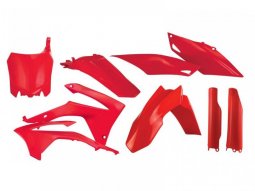 Kit plastique complet Acerbis Honda CRF 450R 13-16 rouge Brillant