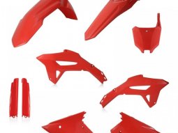 Kit plastique complet Acerbis Honda CRF 450R 21-23 rouge Brillant
