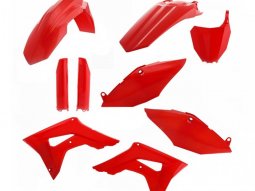 Kit plastique complet Acerbis Honda CRF 450R / RX 2017 rouge Brillant