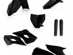 Kit plastique complet Acerbis Husqvarna 250 / 350 / 450 2015 Noir Brillant