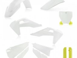 Kit plastique complet Acerbis Husqvarna 250 FC 19-22 Blanc / Jaune Brill