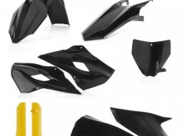 Kit plastique complet Acerbis Husqvarna 250 FE 2016 Noir / Jaune Brillan