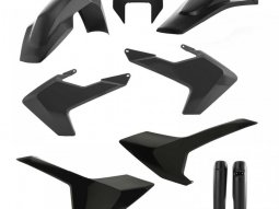 Kit plastique complet Acerbis Husqvarna TE / FE 17-19 Noir Brillant