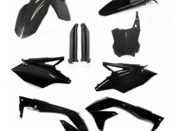 Kit plastique complet Acerbis Kawasaki 450 KX-F 2018 Noir Brillant