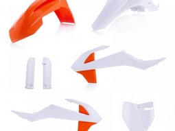 Kit plastique complet Acerbis KTM 65 SX 19-20 blanc2 / orange2 (couleur
