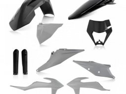 Kit plastique complet Acerbis KTM EXC 150 TPI 20-23 Noir / gris Brillant