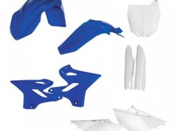 Kit plastique complet Acerbis Yamaha 125 YZ 19-20 Bleu / Blanc Brillant
