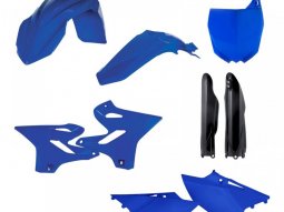 Kit plastique complet Acerbis Yamaha 250 YZ 15-21 Bleu / Blanc Brillant